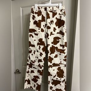 Forever 21 Cow Print Cargo pants